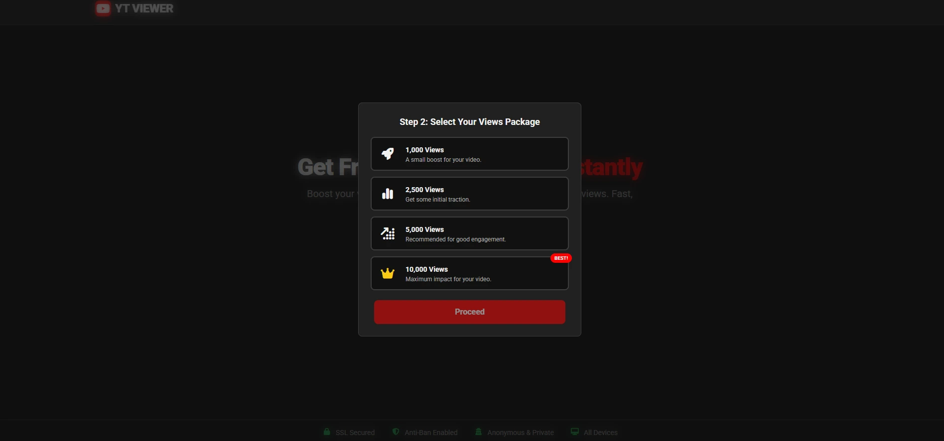Analytics graph showing rapid view increase after using YT Viewer.